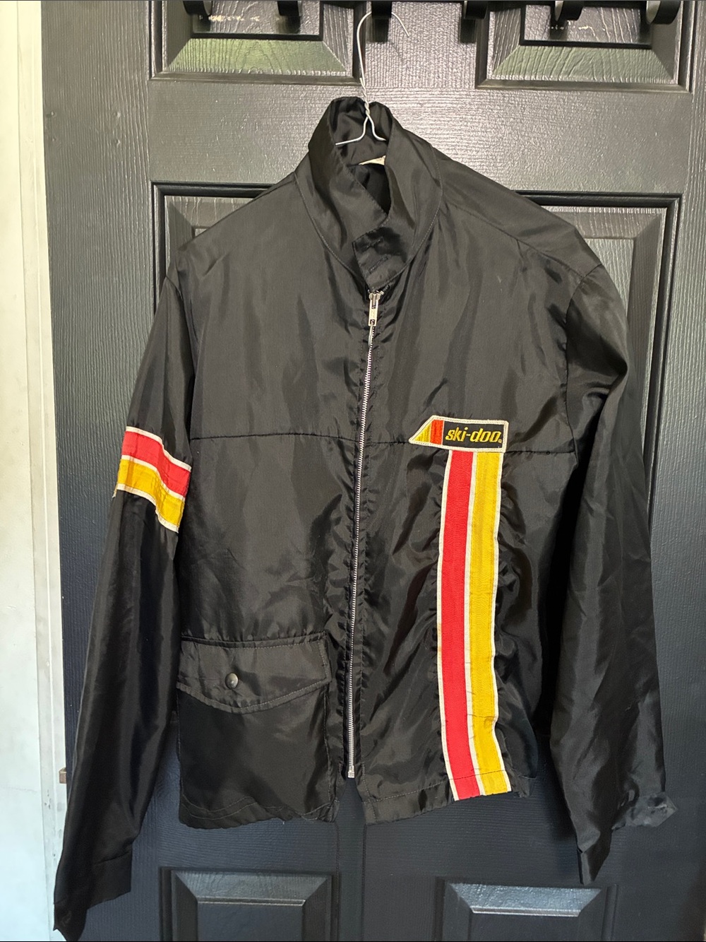 Swingster Ski-Doo Men's Black Lightweight Racing Stripe Jacket